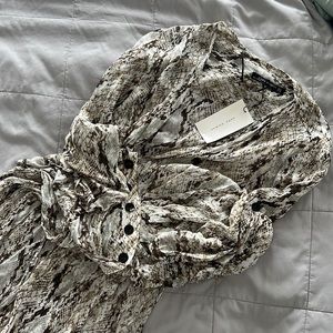 Zara snake print midi dress